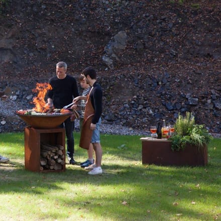 OFYR Garden Bench Corten