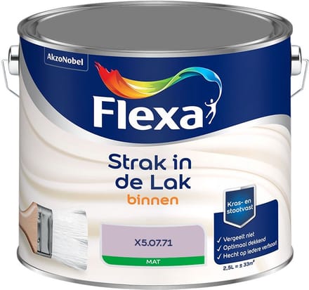 Flexa - Strak In De Lak Binnenlak Mat - X5.07.71 - Mengverf - 2,5 L