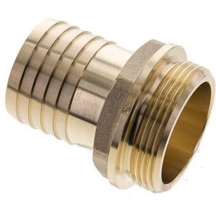 G 1 1/2'' Buitendraad x 38mm Messing Slangpilaar 16 Bar