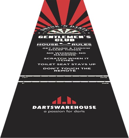 DWH Gentlemens Club Dartmat 300x60