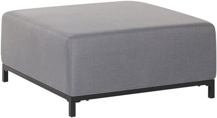 ROVIGO - Ottomaan - Grijs - Polyester