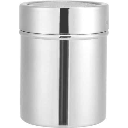 Kitchen Stainless Steel Chocolate Shaker Cocoa Coffee Powder Mesh Dispenser white