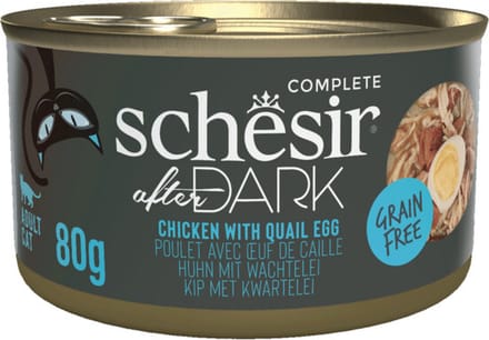 12x Schesir After Dark Bouillon Kip & Kwartelei 80 gr