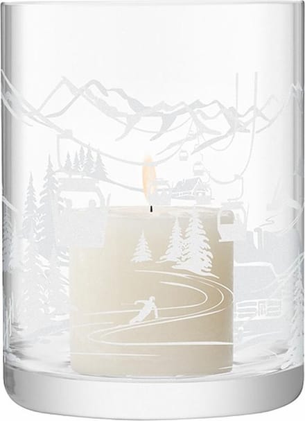 L.S.A. Alpine Windlicht - 19 cm - Transparant
