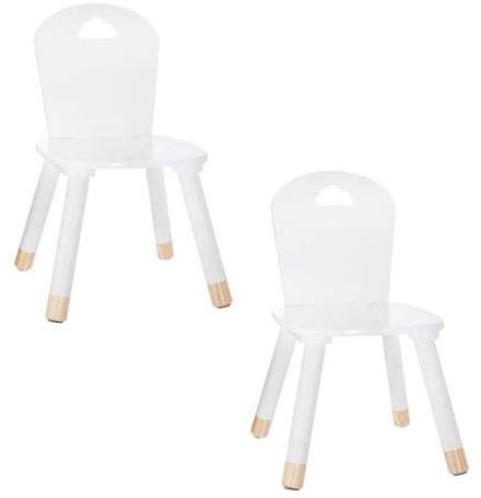 Kinderstoelen voor kinderen - 2 stuks, Wit
