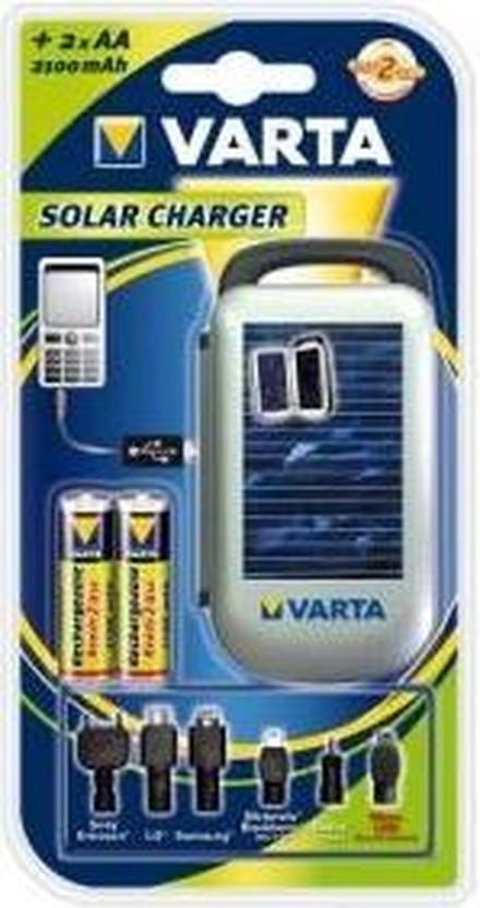 Varta Solar Charger + 2 x 2100 mAh NiMH batterijen