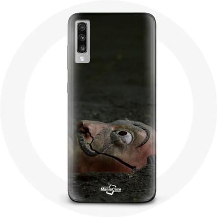 Coque - La casa de papel - Samsung Galaxy A70 - Souple - Noir - Masque dali