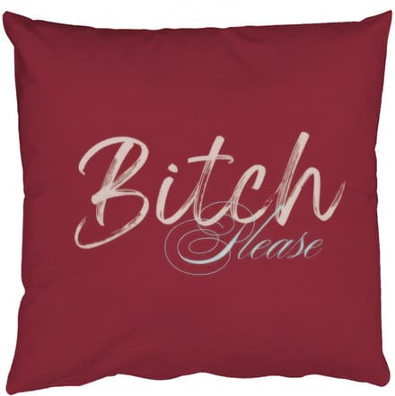 Sierkussens - Kussentjes Woonkamer - 50x50 cm - Bitch please - Rood - Blauw