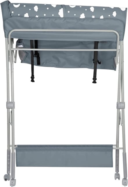 Verstelbare Mobiele Luiertafel met Wielen en Veiligheidsgordel
