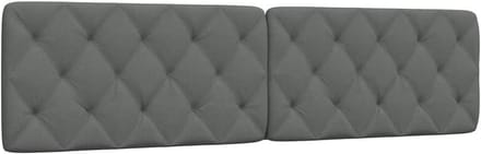 Hoofdbord Kussen 200 cm Stof Donkergrijs - Comfortabel & Stijlvol
