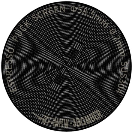 MHW-3BOMBER puck screen titanium - flinterdun - 0,2mm x 58mm