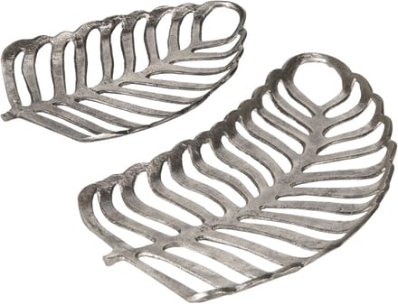 AMNISOS - Decoratieve schaal - Zilver - Aluminium