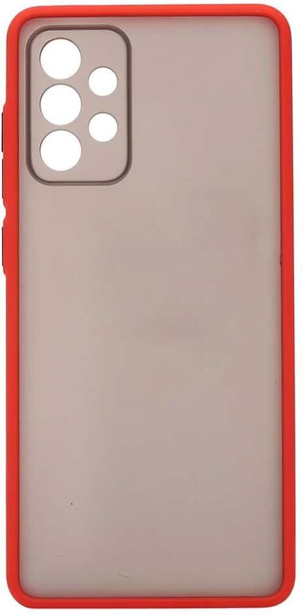 Shop4 - Geschikt voor Samsung Galaxy A72 Hoesje - Bumper Back Case Rood