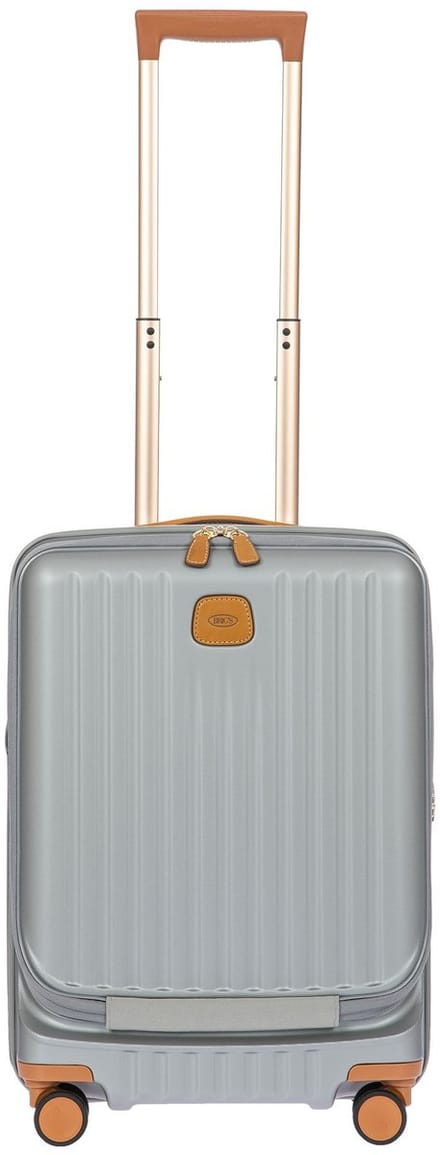 BRIC'S trolley met laptopvak Capri Cabin Trolley Organizer 55 cm / 45 - 52 L Expandable Silver zilverkleurig