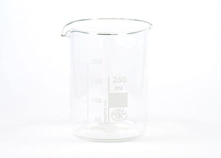 VOS Bekerglas 250 ml laag model – hittebestendig borosilicaatglas 3.3 – 1 stuk