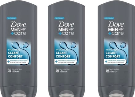 Dove Men+Care Clean Comfort Douchegel XL - 3 x 400 ML
