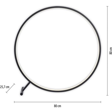 Paul Neuhaus LED vloerlamp Hula CCT met afstandsbediening Ø 80 cm