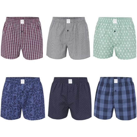 MG-1 Wijde Boxershorts Heren 6-Pack D300 Assorti Multipack - Maat M