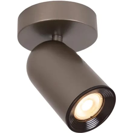 Lucide Opbouwspot Punch - Grijs - 10cm - Gu10