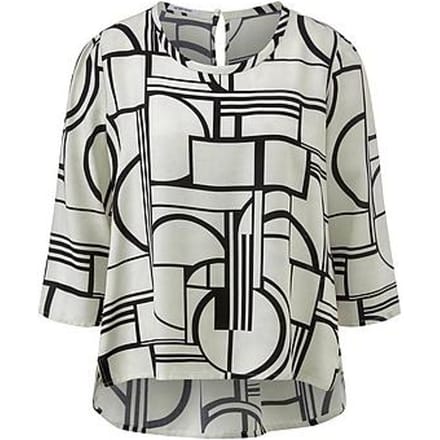 Blouse 3/4-mouwen Van Peter Hahn wit
