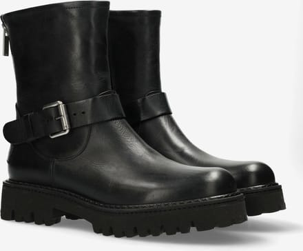 Shabbies Amsterdam - Marjorie Banka Boot Leer Zwart - Maat 39