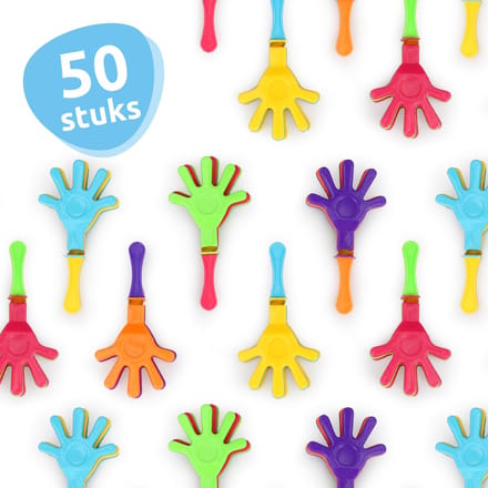 Isa's Friends® - Uitdeelcadeautjes Klaphandjes Mini - 50 stuks - Traktatie