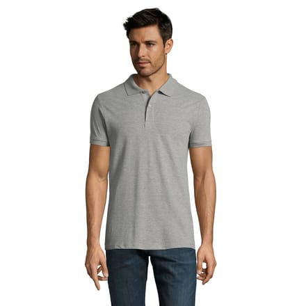 SOLS Heren Perfect Melange Poloshirt (Grijze Melange)
