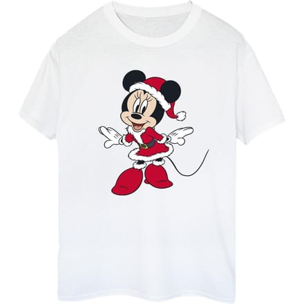 Disney Dames/Dames Minnie Mouse Kerst Vriendje T-shirt (Wit)