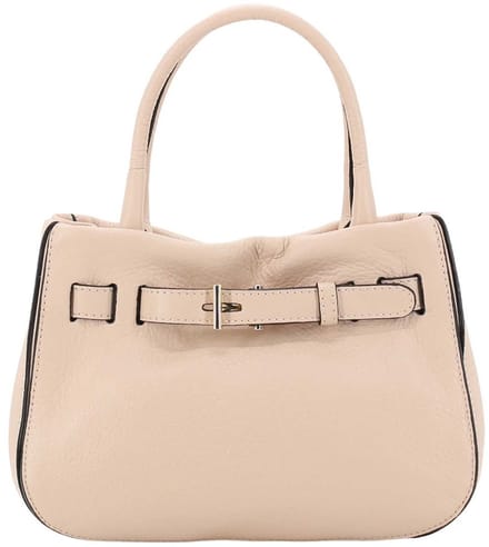 abro Leren handtas schoudertas Leather Dalia Hand Bag Jill Powder zalmroze