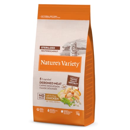 Nature's Variety No Grain Sterilized Scharrelkip - 7 kg