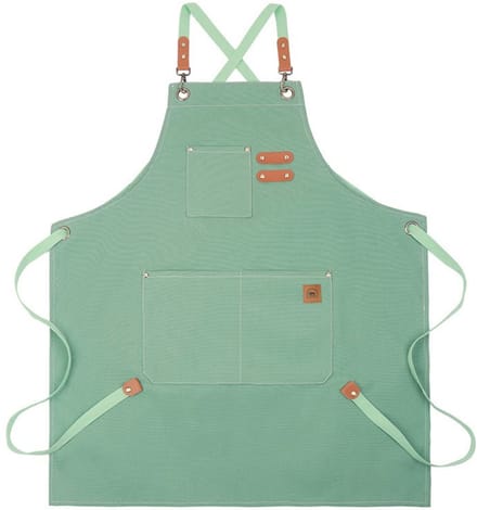 Tamarow Premium Keukenschort - Werk en BBQ Schort - Kookschort - Crossback - Mint