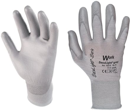 Beschermende handschoen Work SecuLight maat 7 (S) Grijs