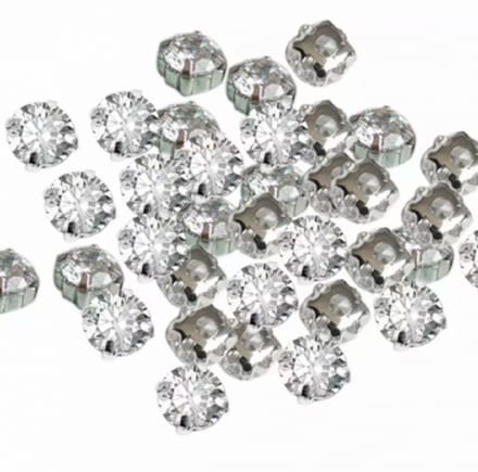 80 Strass Kleding Naai steentjes - 4 mm - Charme Bijoux