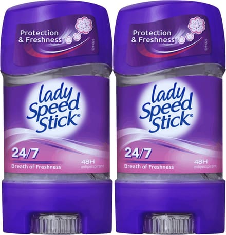 Lady Speed Stick Breath of Freshness Deodorant Vrouw - Deodorant Stick Gel - 48 Uur Bescherming - 2 x 65g