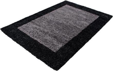 Hoogpolig vloerkleed Life - antraciet  - grijs - 100x200 cm