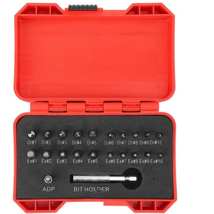22 stuks Schroefuitdraaier Linksdraads Gereedschapsset Duurzaam Hardware Accessoire Hoge Snelheidsstaal