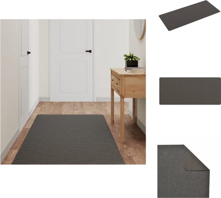 vidaXL - Tapijtloper - 80x180 - cm - antracietkleurig