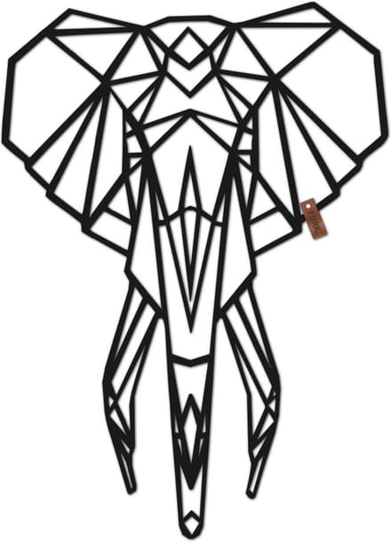 FBRK. Geometrische Olifant- Chalky Grey