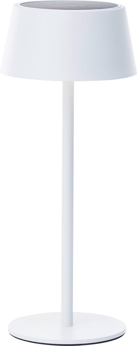Brilliant Picco - oplaadbare Solar Tafellamp - Buiten - LED 4W 3000K - 3 Stepdim - IP44 - Wit