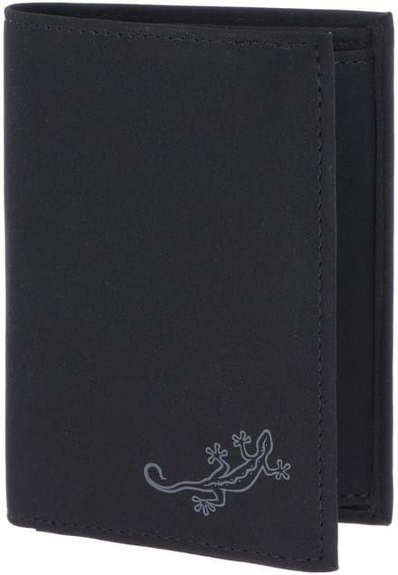oxmox portemonnee New Cryptan RFID Protect Kombibörse Lizard 2.0 Print Grey Black zwart