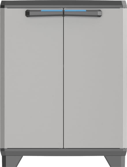 Keter Linear Opbergkast laag - 1 plank- 39x68x90cm - Zwart/Grijs