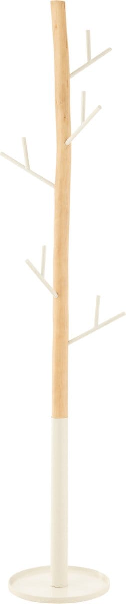 J-Line kapstok - hout - wit/naturel