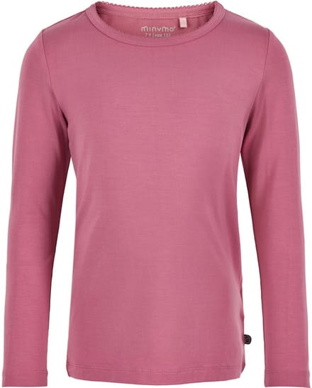 Minymo kinderblouse met lange mouwen, Heather Rose