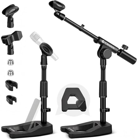 Desktop Microfoonstandaard - Microfoonarm Standaard - Opnemen Muziek - Sterk Draagvermogen - 4000 g - Zwart