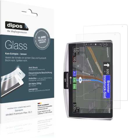 dipos – 2x Matte Pantserfolie geschikt voor Dynavin D9-B6S Premium Flex 10.1 | 9H Screenprotector