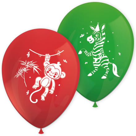 Wefiesta - Ballonnen jungle party (8 stuks)