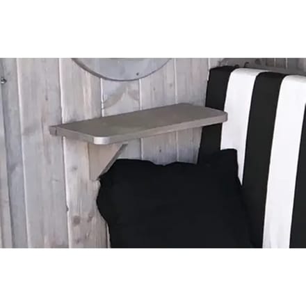 Weka Plankje Aan Zijwand Zilvergrijs
