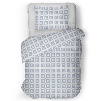 Snoozing Caroline Dekbedovertrek - Eenpersoons - 140x200/220 cm - Blue