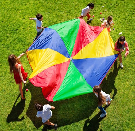 Parachute | Dansdoek 3,6 meter voor 8 personen