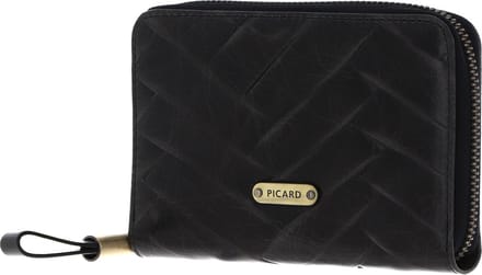 PICARD Portemonnee Basket 1 Zip Around Wallet Black Zwart